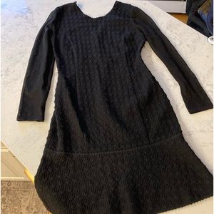 Missoni Sz44 US Sz8 lined black wool blend dress